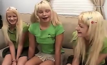 Blonde Twins In A Lesbian Threesome