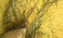 Fucking a really wet hairy vagina - closeup