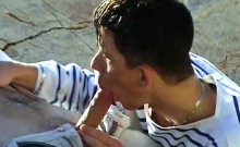 Outdoor gay sex adventure of a hot young seducer