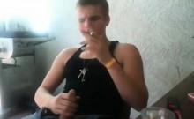 Hot Stud Smoking And Wanking