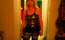 Wife Getting Ready To Go Out In Her Thigh High Boots