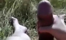 gf Jerk My Big Thick Uncut Dick Outdoor