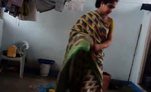 Aunty Change Saree