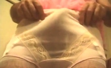 Dyanne JO in 20-garter girdle -- Cum Drops Keep Falling!!