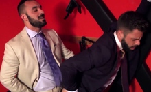 MENATPLAY Hunks In Suits Hector De Silva And Xavi Duran Fuck