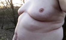 Chubby Masturbates In The Woods