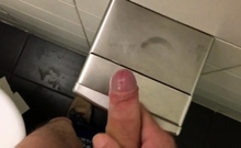 Cumshot Compilation Public Restroom 2018