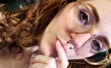 Pregnant Redhead Webcam Masturbation