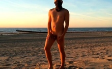 Naked at the beach