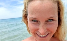Curly Blonde Teen Records Solo Dildo Masturbation More at