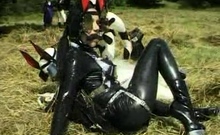 gentle fetish anal actions with latex and bdsm