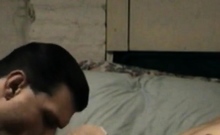 Seduced vintage jock wanking mans dick