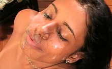 Real homemade amateur facial cumshot