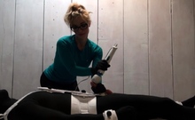 Femdom fetish handjob
