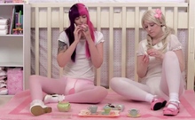Blonde Teen Lesbians In Underware
