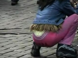 Amateur princesses voyeur fucking in public place