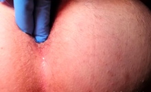Gaping enema fetish slut toyed