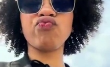 Amateur BJ and fuck outdoors