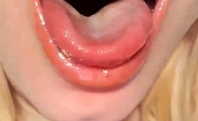Cummy amateur pussy close up