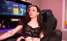 Busty Brunette Solo Masturbation