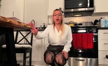 Freaky blonde has A kinky foot fetish