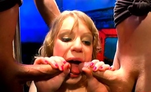 Sexy Blonde Blowjob Whore Rides Cock Hardcore