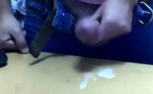 Big-Cocked Amateur Jerks Off