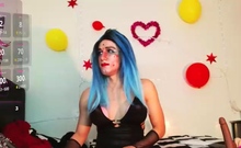 Solo Aiden Ashley Masturbates In Stockings