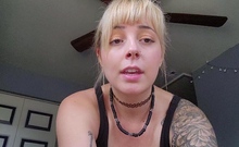 Amateur blonde having solo pleasure
