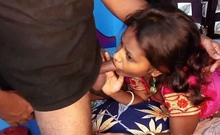 Indian Wife Deepthroat Blowjob With Cum Swallow