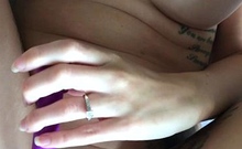 Amateur brunette ariana marie solo toying