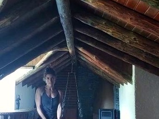 Amateur blondie solo anal masturbation