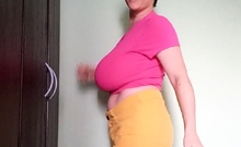 Amateur blondie solo anal masturbation