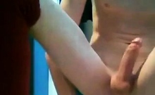 Emo Twink Rides Hairbrush for Intense Solo Orgasm