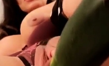 Big boobs milf masturbates with her dildo