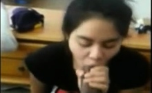 Amateur Asian College Girl Takes BBC Facial
