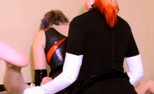 Cfnm British Femdoms Cumshot Sucking And Tugging Fetish Cock