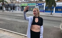 Amateur Blonde Paid Money For Anal Sex In Public