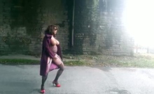Crossdresser Outdoor Masturbation Adventure