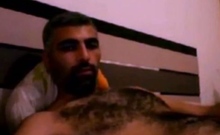 Hairy Horny Daddy Strokes His Big Cock