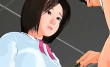 Sexy 3d Anime Coed Suck Cock